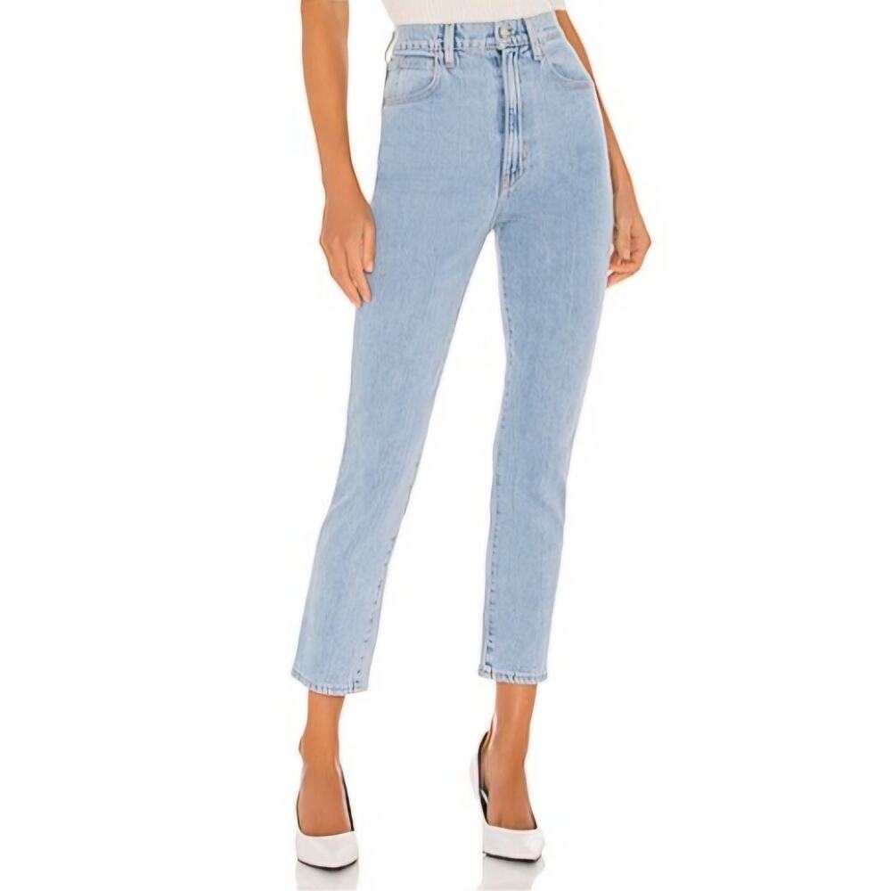 SLVRLAKE Denim Beatnik Ankle Straight Leg Jeans in Cali Skies Wash Size 25